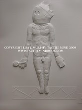 tactile mind diagram 15, by Lisa J. Murphy. Tactile picture of a man dressed as a frog prince. 