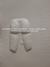 tactile mind diagram 4, by Lisa J. Murphy. Tactile picture of a woman's bum as she simulates birth. 